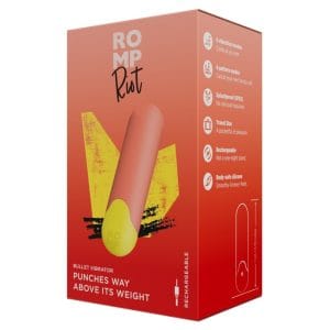 Punjivi mini (bullet) vibrator "Riot", silikon, 10 ritmova, ROMP - Image 6